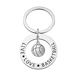 Basketball Keychain- Basketball Gift- Basketball Jewelry For Girls, Perfect Basketball Gift For Players & Coaches