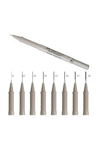 Ecco Pigment Fibre Tip Pens 0.7mm lot de feutres pour écriture sans bavure