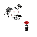 Kit para moto portatarga universal + 1 par de flechas + luz matrícula Lampa homologado Daelim Daystar 125 2000 – 2017