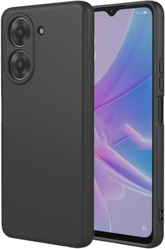 Movilear Funda Carcasa de Silicona Líquida para Realme 10 4G, Interior de Microfibra Antigolpes Protección Gel Ultra Suave de Goma a Prueba de Choques y Arañazos FSUA (Negro)