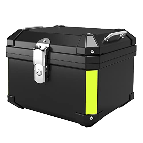 Top case moto 45L avec coussin arrière étanche et antichoc