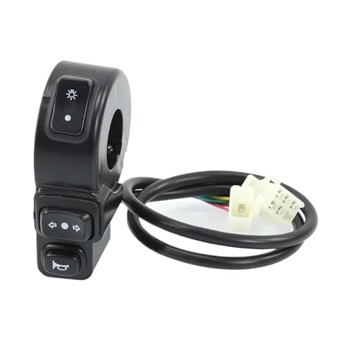 Controllo Manubrio Interruttore Interruttori Di Controllo Accensione/spegnimento Del Clacson Del Faro Set Di Pulsanti Del Segnale Dell'interruttore Del Clacson Della Luce 3 In 1 Per Scooter Bici Elett
