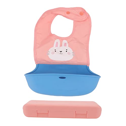 SUPVOX Feeding Bib for Cartoon Design with Storage for Dinning Rooms and Picnics Durable Material Keeps Clothes