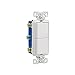 Eaton 7728W-SP 15-Amp 120-Volt Decorator Heavy Duty Grade Two Single-Pole Combination Switches without Wallplate, White
