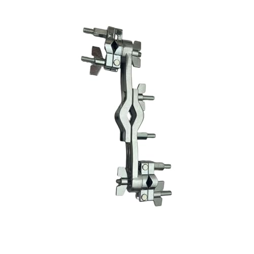 Práctico Abrazadera Extensión para Batería Doble Soporte para Platillos Brazo Extensor Soporte Abrazadera para Montar Platillos miniatura 4