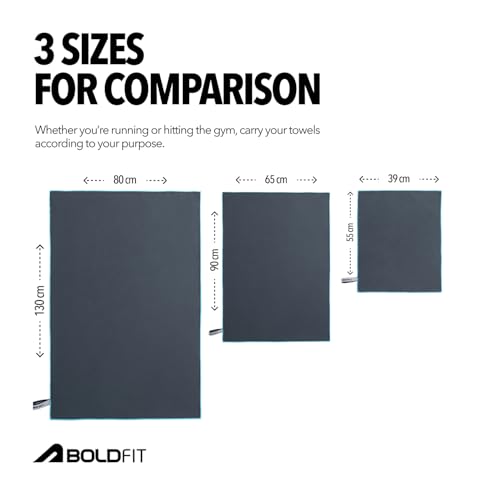 Image of Boldfit Microfiber Gym Towel for Men & Women Ultra Soft for Face Thin Quick Drying Lightweight Towel for Gym, Spa, Swimming, Sweat Absorbent for Men & Women Ultra Super Soft Lightweight Quick Drying