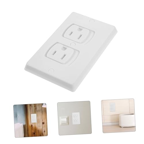 Cache-prises électriques Yardwe lot de 10 avec vis sécurité murale enfant