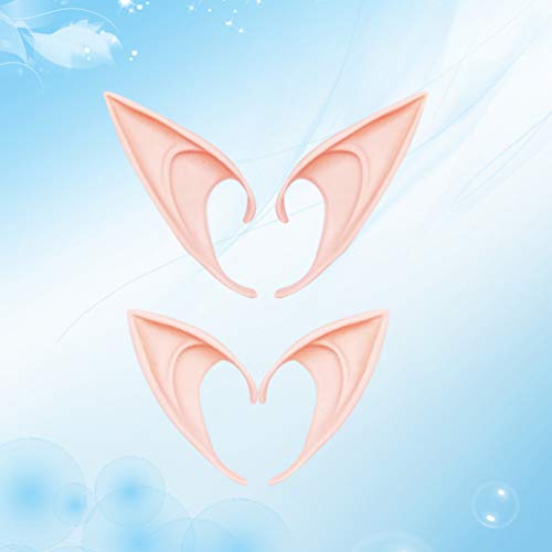 NUOBESTY orecchie da elfo cosplay orecchie a punta...