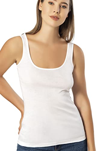 VAVONNE Camisole for Women, All Cotton, Airy Soft Comfy Tank Tops Cami Undershirt