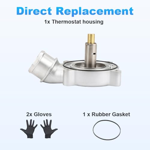 Image of 1A4712006215 Coolant Thermostat compatible with Detroit engines DD13 DD15 | Compatible with Freightliner Cascadia M2 114SD Western Star 4700SB 4800SB 4900EX 188 ℉ / 87 ℃, Replace A4722001315 A4712002915