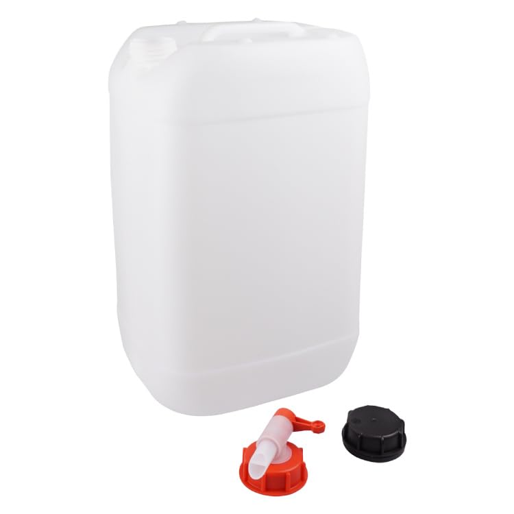 Jerrican 30L Avec Robinet | HDPE Sans BPA | Approuvé ONU | Pour Liquides Dangereux & Alimentaire