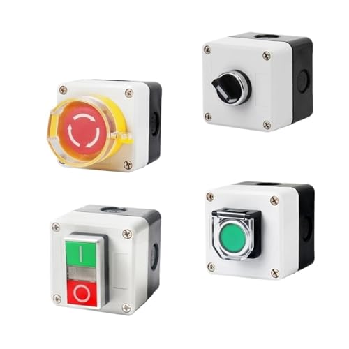 Boîtier commande interrupteur bouton-poussoir ascenseur arrêt urgence 5A IP65 - 3
