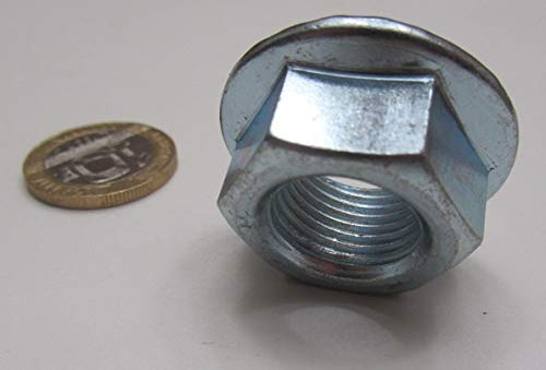 Grade 2 Zinc Plated Steel Serrated Flange Hex Nuts RH 5/8"-18 Thread x 15/16" W x 9/16" H 20 Pcs