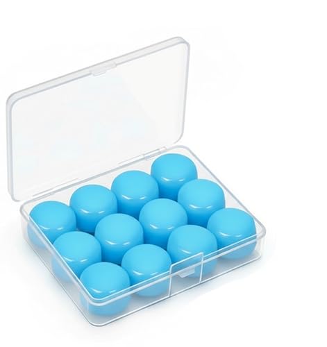 Scott & Wills Silicone Ear Plugs for Sleeping Reusable Moldable Waterproof Noise Cancelling Earplugs for Sleep Snoring Studying Travel Swimming Concerts & Hearing Protection (6 Pairs / 12pcs)