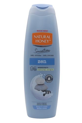 Natural Honey, Gel de Ducha Zen, Fórmula Relajante e Hidratante con Jazmín y Sándalo, con Hydradermal Complex para una Piel Hidratada y Luminosa, Línea Sensations, 650 ml