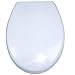Produktbild WEIERR WC Sitz Toilettendeckel Absenkautomatik mit Absenkautomatik/Softclose, Universal Größe Toilettensitz aus Hartplastik Antibakteriell Klodeckel aus Duroplast, 25 Bilder zur Auswahl (Weiß)