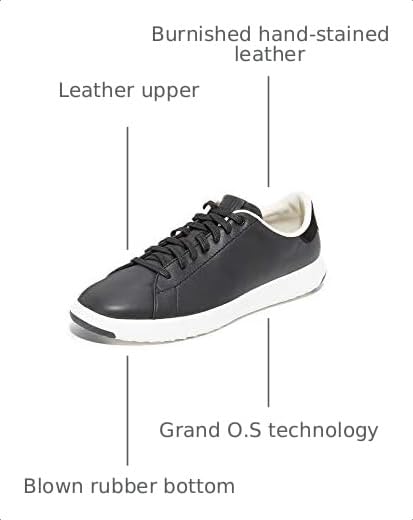 Image of Cole Haan Men's Grandpro Tennis Oxford, Black, 8.5 M US