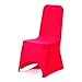 Fucsia della sedia eventi banchetti di nozze festa di compleanno da pranzo in spandex elastica arco anteriore Trimming Shop, Tessuto, Fuschia/Pink, 1