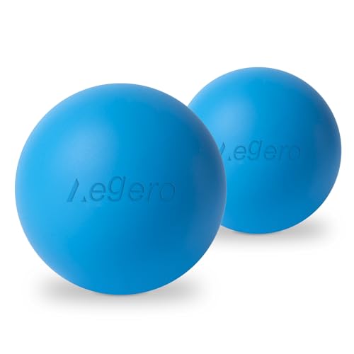 Image of Massage Lacrosse Balls for Myofascial Release (2Pack, Blue) | Yoga Deep Tissue Massage,Trigger Point Therapy and Foot Plantar Fasciitis,Muscle Soreness Massager Ball