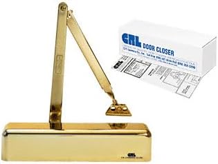 C.R. LAURENCE PR70BFBG CRL Brite Gold Anodized Adjustable Spring Power Size 1/2 to 4 Surface Mount Door Closer