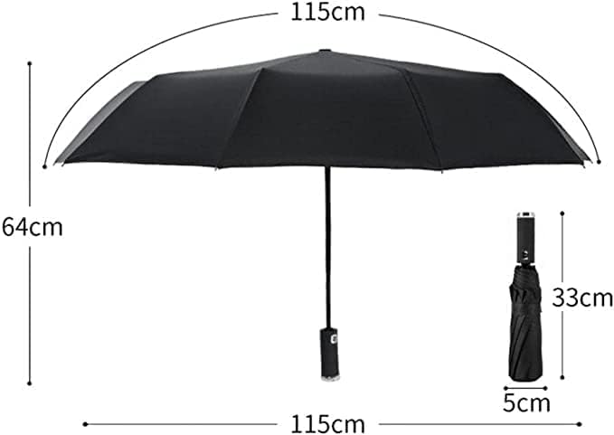 Image of Umbrella, Mini Folding Windproof & Compact UV Umbrella for Sun Protection Rain Windproof Strong Large 3 Fold for Women Handbags,3 Fold for Men Women, Stylish & Compact
