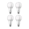 Philips LED Frosted Flicker-Free A21 Light Bulb, Dimmable Warm Glow Effect, EyeComfort Technology, 2610 Lumen, 2700-2200K, 29W=150W, E26 Base, Pack of 4