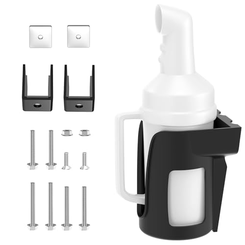 Panglong Universal No Drilling Golf Cart Sand Bottle with Handle 1PCS Dual Installation Options Drill/No-Drilling Divot Filler Sand Bottle-35oz ABS Compatible with Yamaha Club Car EZGO Models