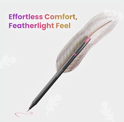 Pentonic Glitz 1.0 mm Multicolor Glitter Gel Pen | Multicolor Ink, Set Of 10 Pcs