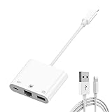 Plug and Play: Einfach zu bedienen,einfach einstecken um schnelle und stabile Verbindung, ohne Softwaretreiber/App erforderlich, Wenn die Systemversion jedoch zu niedrig ist,Lightning adapter kann nicht arbeiten, müssen Sie das System aktualisieren oder manuell bedienen.