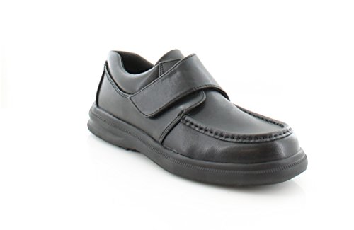 Hush Puppies men's Gil loafers shoes, Black Leather, 7 X-Wide US
