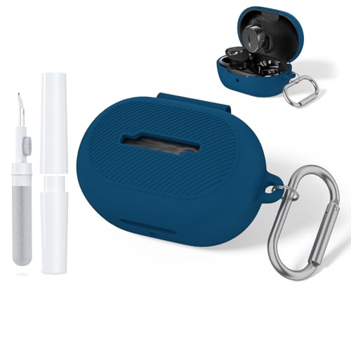 Coque Bose QuietComfort 2024 en silicone bleu avec kit de nettoyage