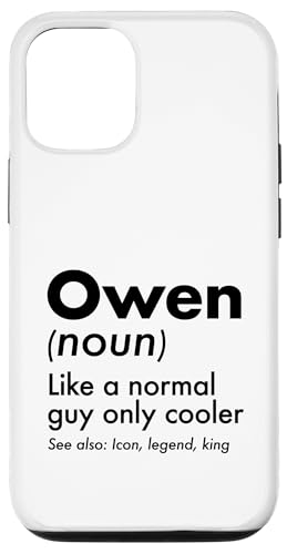 Owen Like A Normal Guy Only Cooler Legend King �t�@�[�X�g�l�[�� �X�}�z�P�[�X iPhone 12/12 Pro �p