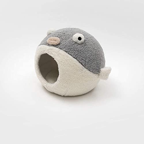 Chenil chien chaud et lit pour chat créatif : sofa chiot rembourré bleu et gris - 2
