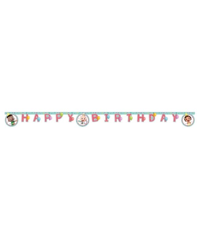 Cocomelon FSC Paper Party Letter Happy Birthday Banner