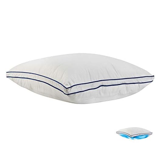 Premium Large Water Sleeping Pillow by FOMI | Adjustable and Supportive Waterbase Pillow for Preferred Firmness | Orthopedic Comfort Design for Neck Pain Relief | (26” x 17”)