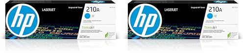 Image of HP 210A Cyan Toner Cartridge | Works Color LaserJet Pro 4201,Color LaserJet Pro MFP 4301 Series | W2101A,(Pack of 2)