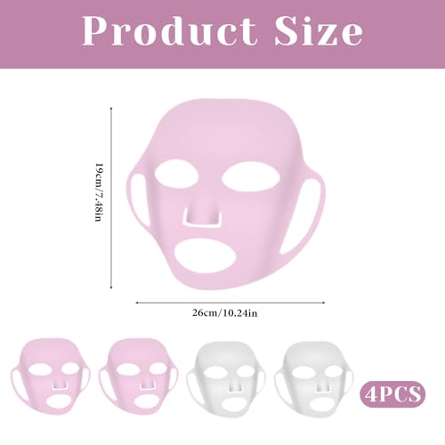 Reusable Anti-Wrinkle Silicone Face Mask Holder for Women Spa Moisturizing Wrinkle Prevention with Ear-Hook Loops 3D Wra 