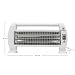 Imagen de THINIA HOME Estufa de Cuarzo Blanco 1200W Radiador Eléctrico Barras de Cuarzo Horizontales