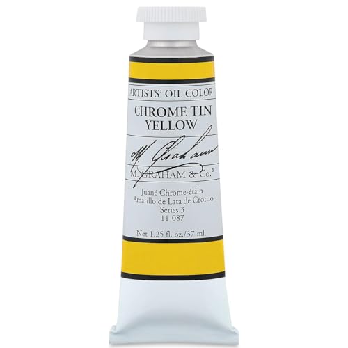 M. Graham & Co. Chrome Tin Yellow Oil Paint, 1.25 Fl Oz (Pack of 1)