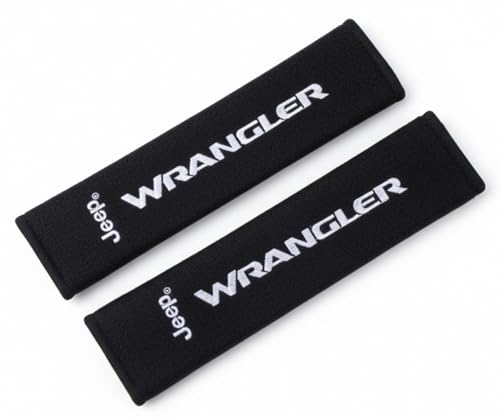 Jeep Wrangler Embroidered Seat Belt Covers