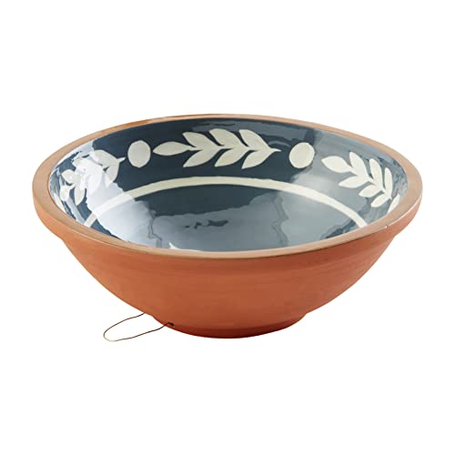 Mud Pie Painted Decorative Bowls, Blue, 11" Dia #TOP23