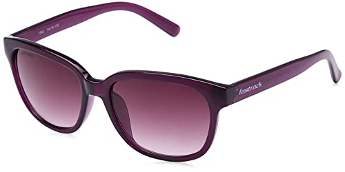 Fastrack UV Protected Wayfarer Women's Sunglasses (P286PR1F|54|Purple)