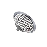 Description : YUSSEQDD Pommeau de douche à jet large et confortable offrant une expérience de douche relaxante et immersive, digne d\'une Pommeau rond 20 cm (8 pouces) à effet pluie, chrome, 20.3 cm