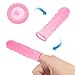 Angoily 100Pcs Anti-Static Protective Covers for Workshops Wound Protection Industrial Use Nail Art Comfortable Protection Sleeves Pink