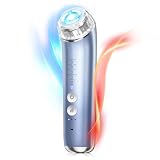 美顔器 EMS 美容器 RF美顔器 自宅エステ 目元美顔器 多機能美容器 微電流 美顔器 6種類モード 3段階レベル イオン導出 イオン導入 1台多役 3色光エステ 目元ケア 肌ケア 口元ケア 温冷ケア 冷感機能 クリーニング 汚れとり 超音波振動 USB充電 男女兼用 プレゼント お祝い (ブルー)