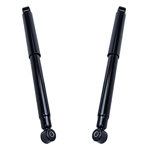 Image of Detroit Axle - Rear 2pc Shock Absorbers for 2002-2008 Dodge Ram 1500, 2 Complete Shock Absorbers Assembly Set 2003 2004 2005 2006 2007 Replacement