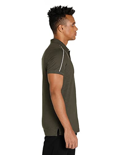 Image of PUMA Cotton Regular Fit Mens Black T-Shirt