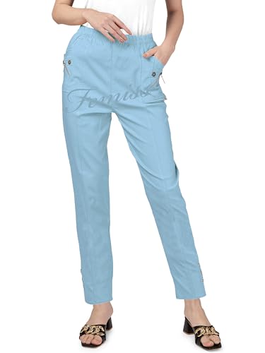 Pantalon élastique taille haute pour vos moments de détente en week-end