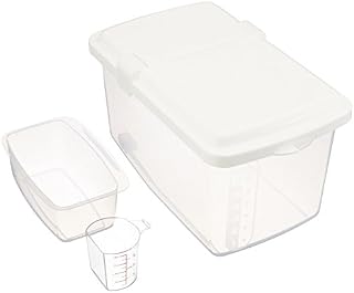 Rice Storage Container Japanese Kome Bitsu Clear Plastic Dry Food Storage with Lid