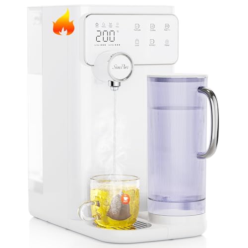 SimPure Y10H Instant Hot Reverse Osmosis Water Filter Countertop, 6-Stage RO Water Filtration...